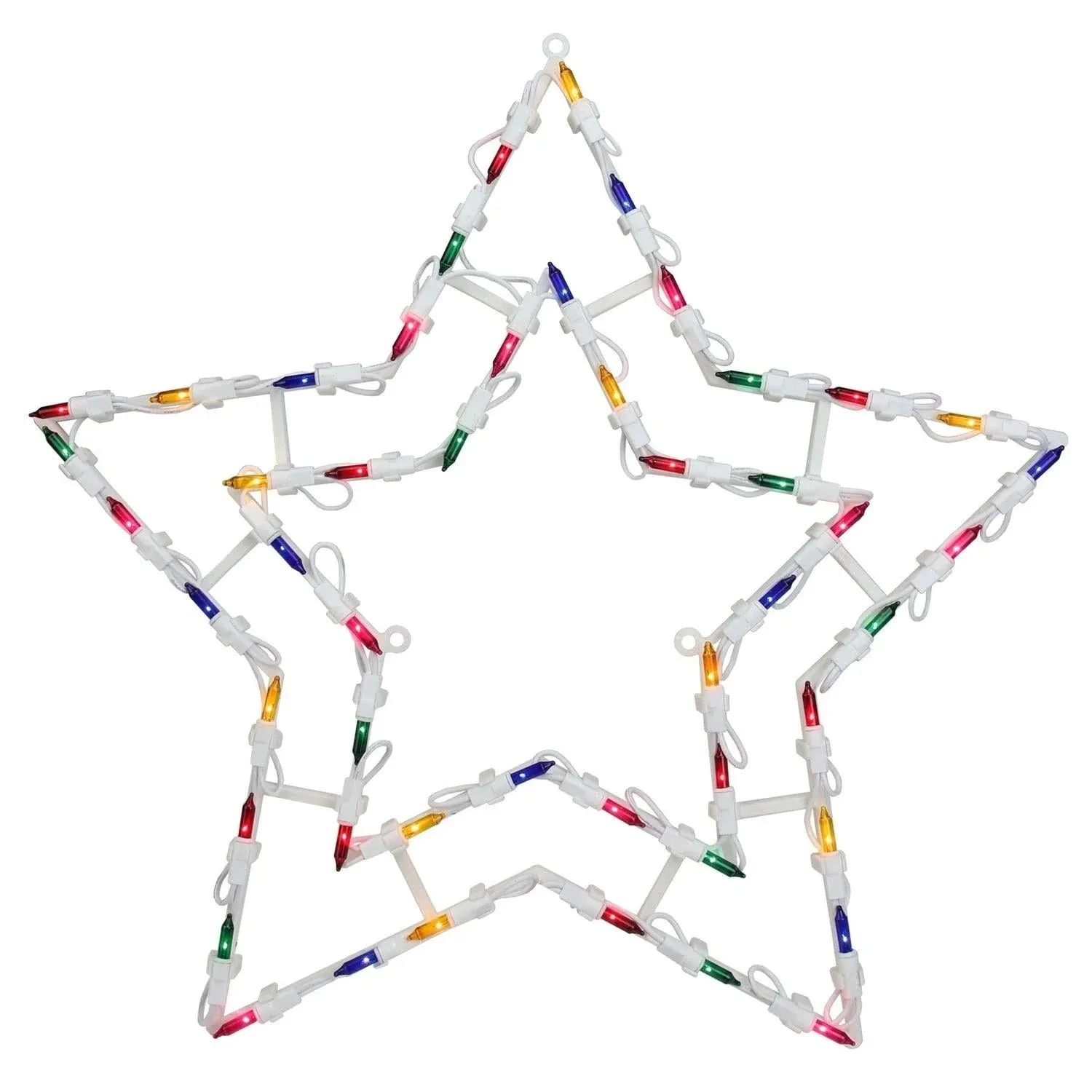 Northlight Lighted Star Christmas Window Silhouette Decoration