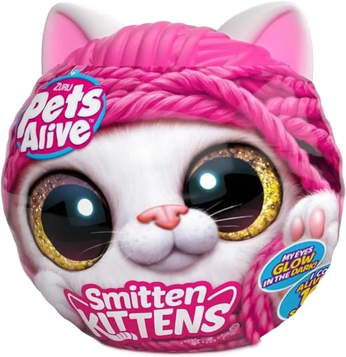 ZURU Pet's Smitten Kitten's Interactive Plush Assorted, Small