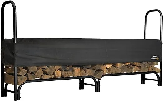 Heavy Duty Firewood Rack with Cover 12 ft.