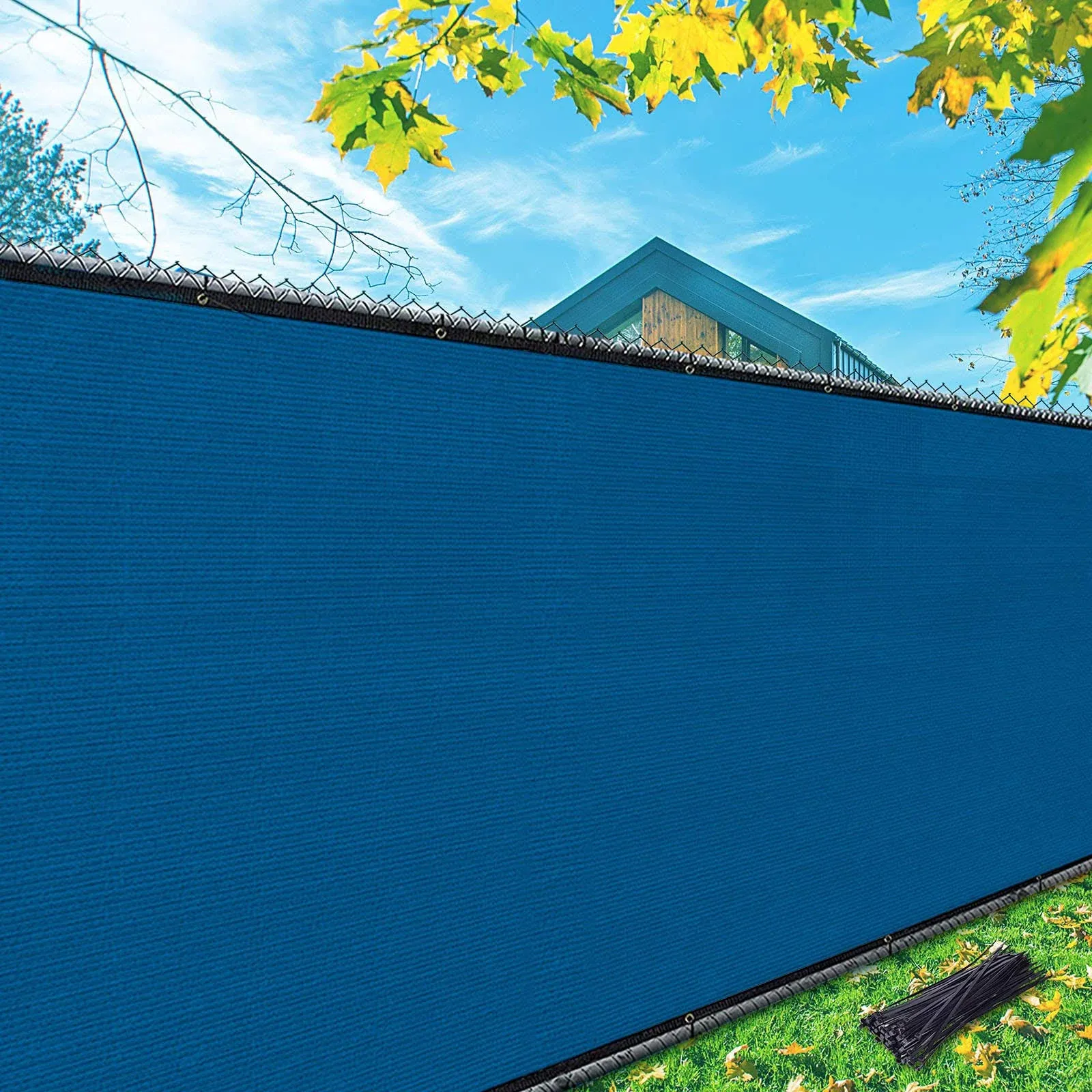 Icover 5x50ft Privacy Screen Fence, Garden Windscreen Mesh Shade Sail Net Barrier ...