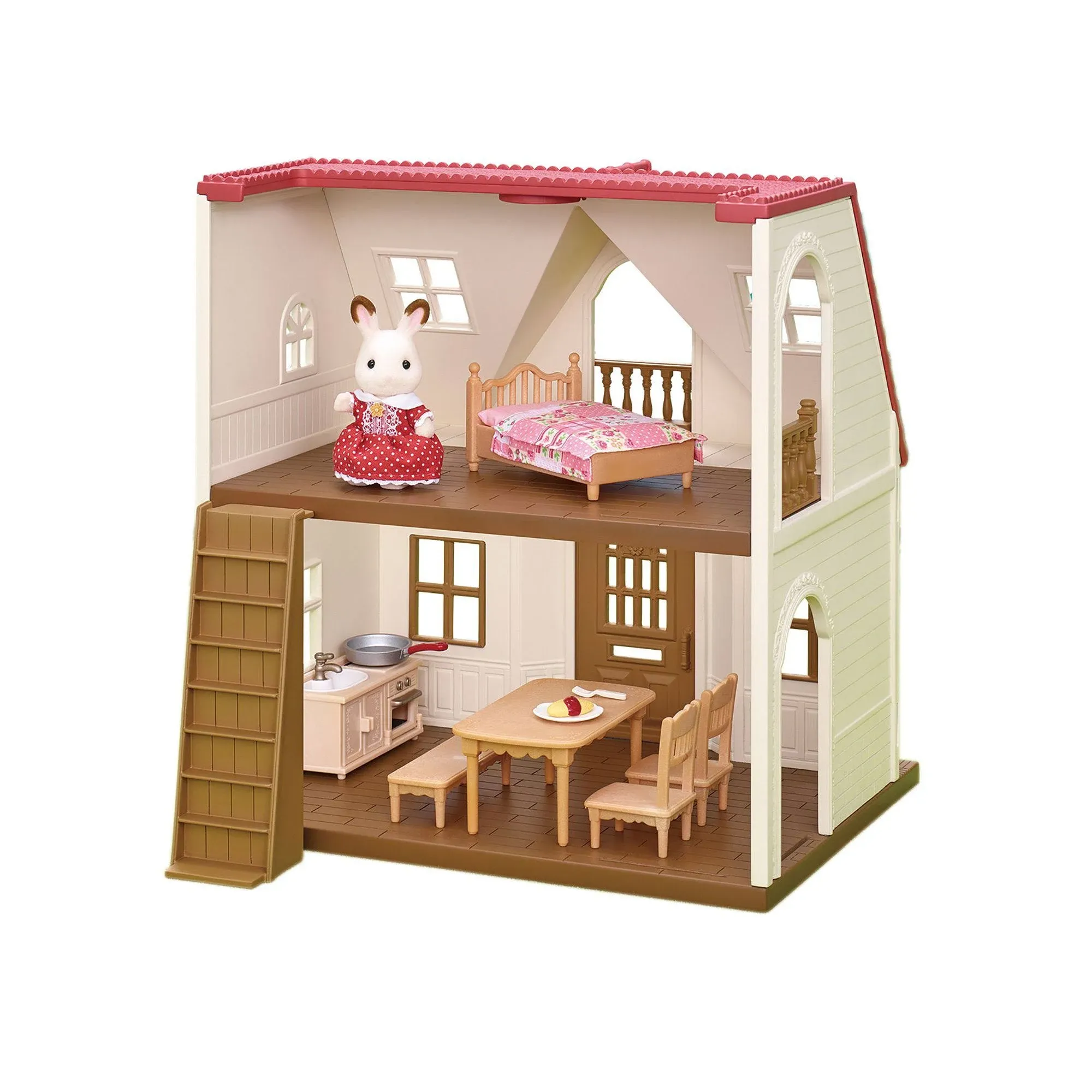 Calico Critters Red Roof Cozy Cottage Starter Home