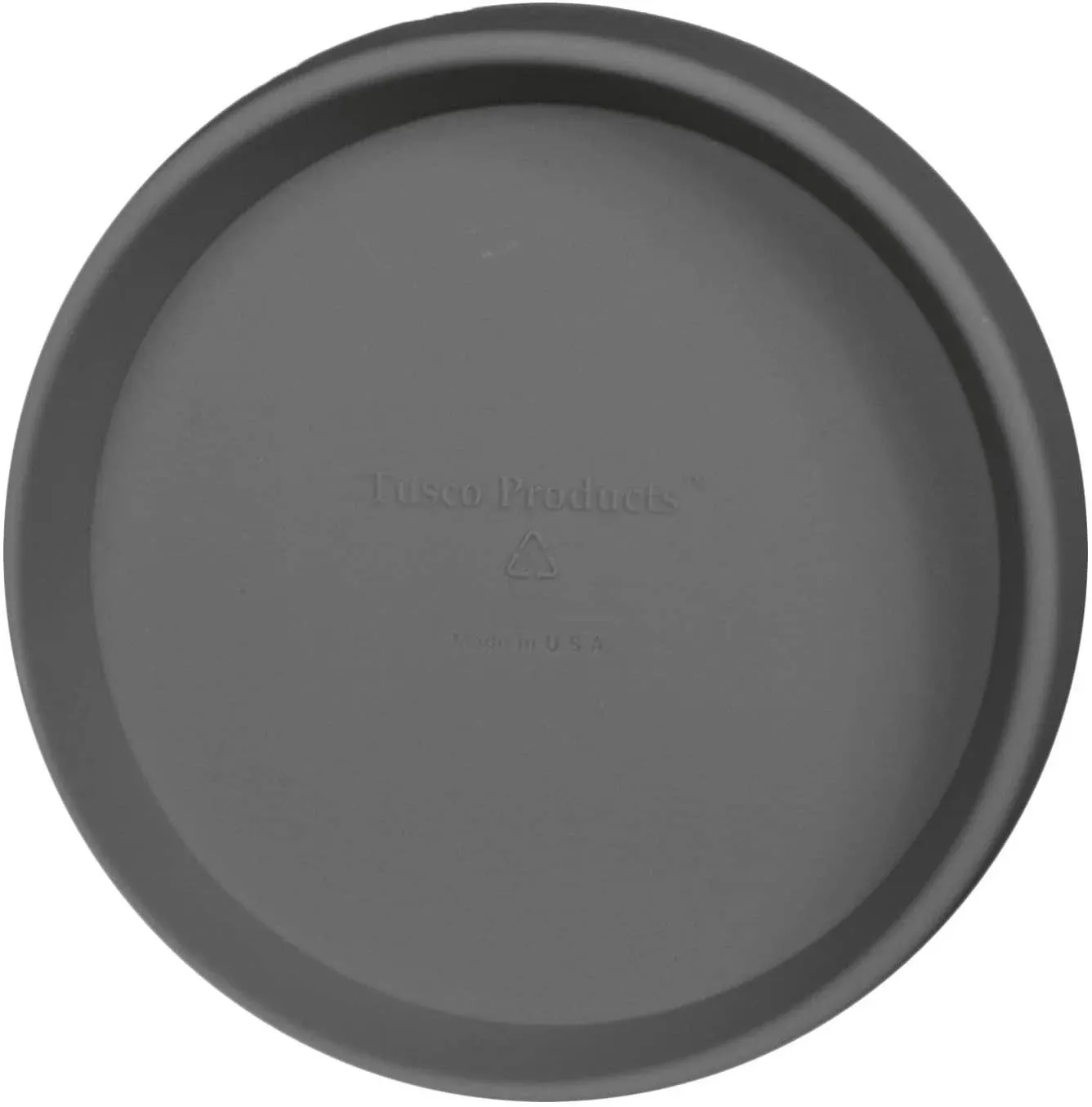 Tusco Products Round Saucer Planter Tray, 22-Inch, Slate