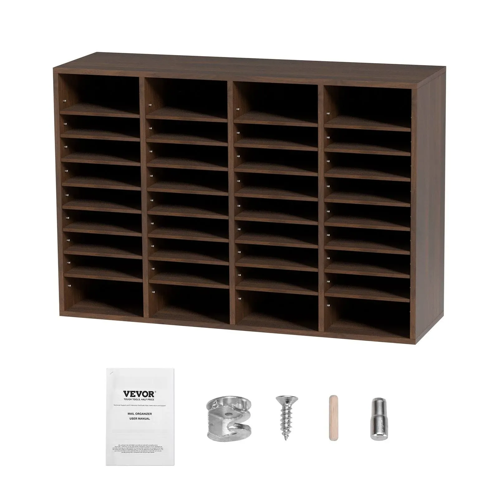 VEVOR Literature Organizers, 36 Compartments Office Mailbox with Adjustable ...