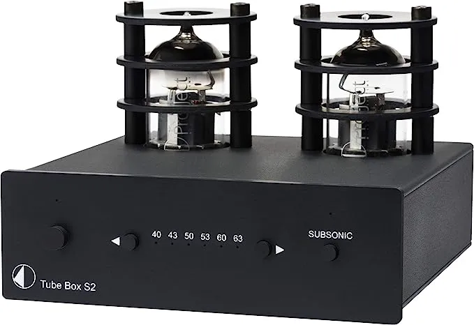 Pro-Ject Tube Box S2 Pure-Tube MM/MC Phono Preamplifier (Black)