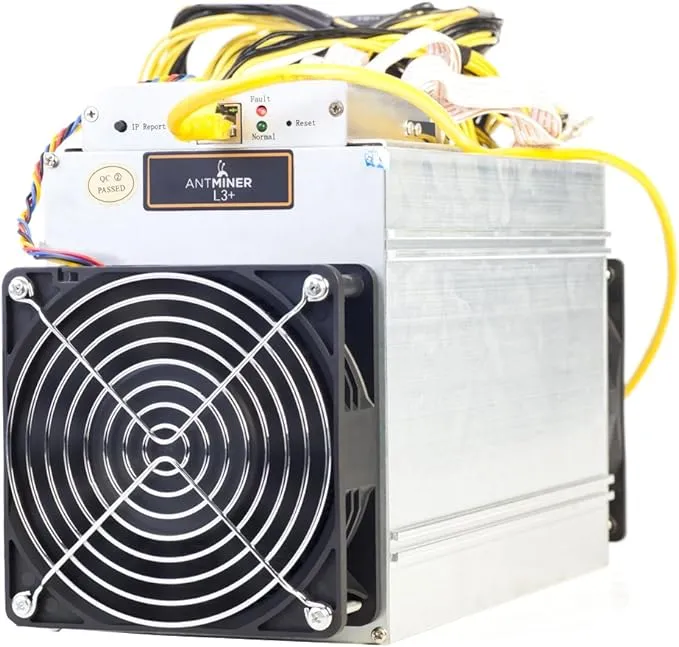 AntMiner L3+ ~504MH/s @ 1.6W/MH ASIC Litecoin Miner