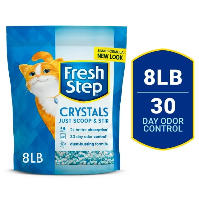 Fresh Step Crystals Premium Scented Cat Litter - 8lb