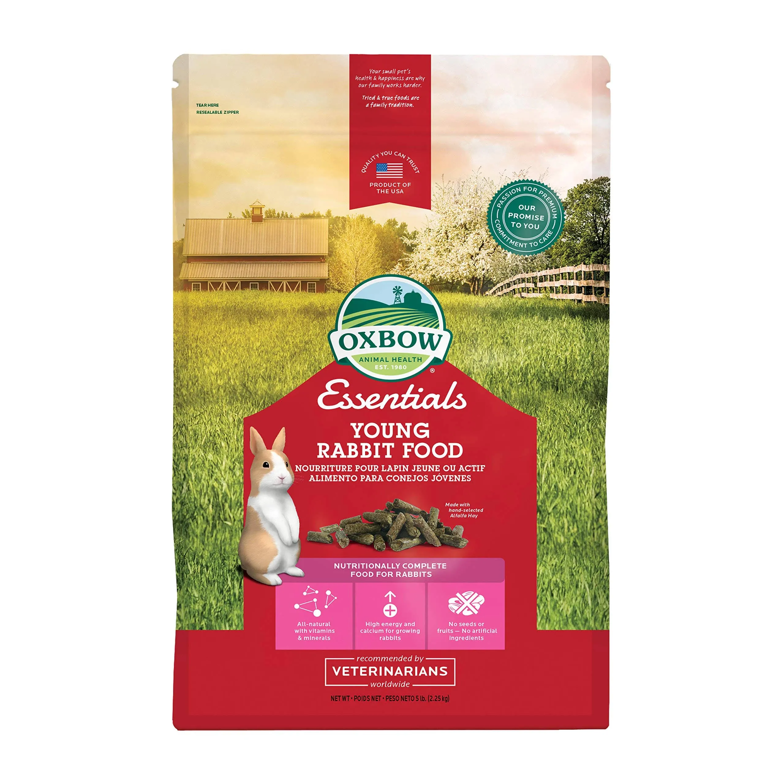 Oxbow Essentials - Young Rabbit Food (5 lbs)