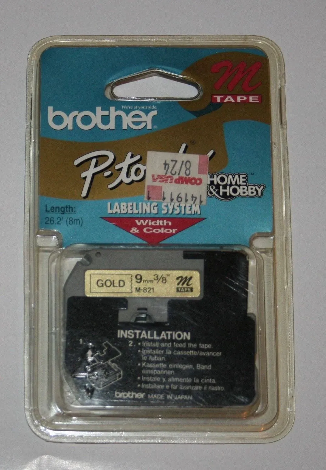 Brother M Series Non-Laminated Tape for P-touch Printer