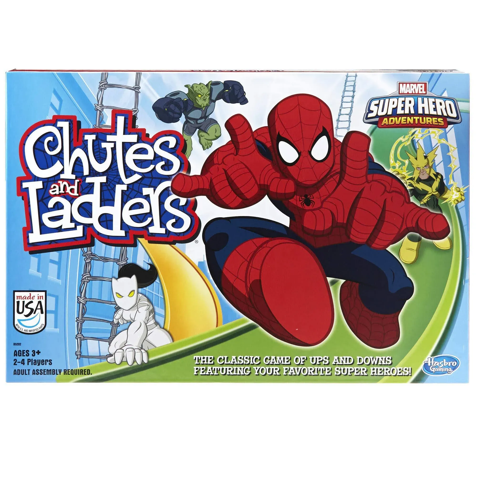 Marvel Spider-Man Web Warriors Chutes & Ladders Game