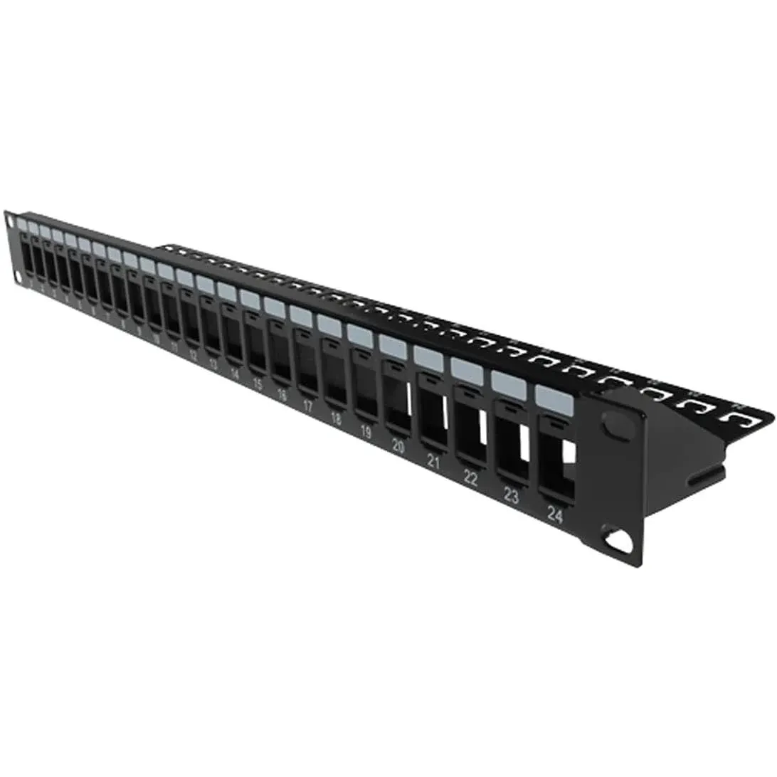 Vertical Cable 24 Port Blank Patch Panel - 1U