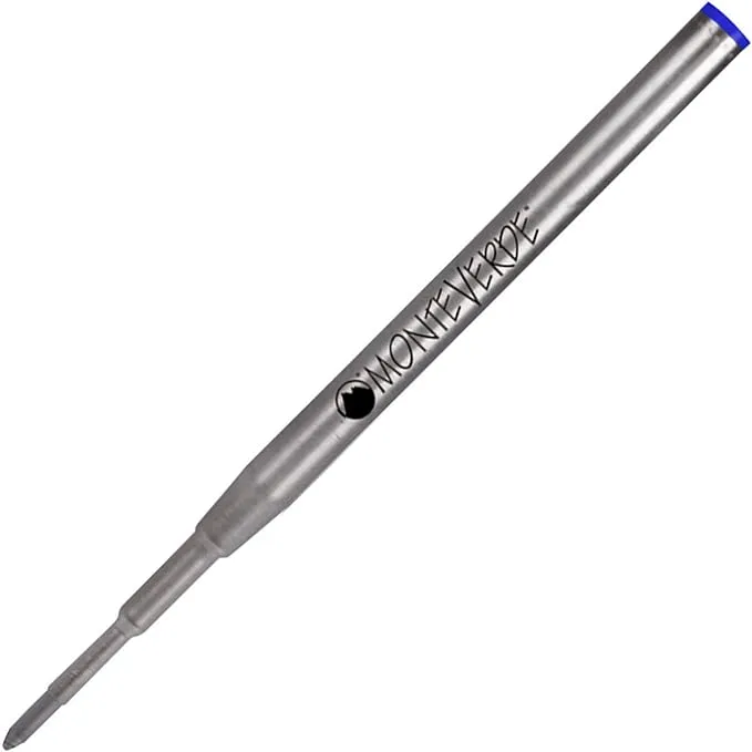 Monteverde Soft Roll Ballpoint Refill for Montblanc Pens, Blue (M142BU)