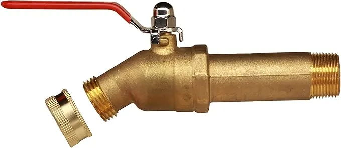 House Mods HMP011 LF Compliant Brass 3/4" MIP Water Heater Replacement Drain Valve(Full Port, Ball Valve, 3 inch Shank, w/ Garden Hose Cap Installed)