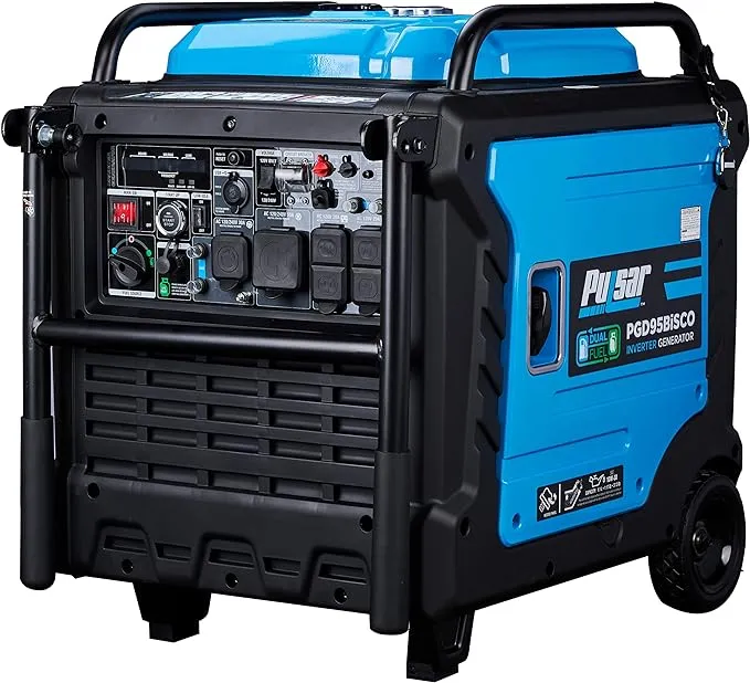 Pulsar Products Inverter Generator with Remote Start Dual Fuel 9500 Watt - PGD95BISCO