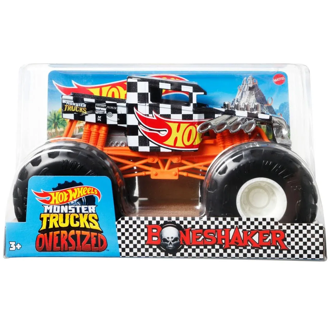 Hot Wheels Monster Truck 1:24 Scale Bone Shaker Vehicle