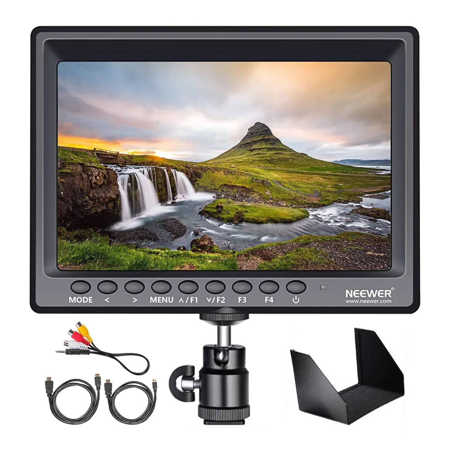 Neewer F100 7inch Camera Field Monitor HD Video Assist IPS 1280x800 4K HDMI Input ...