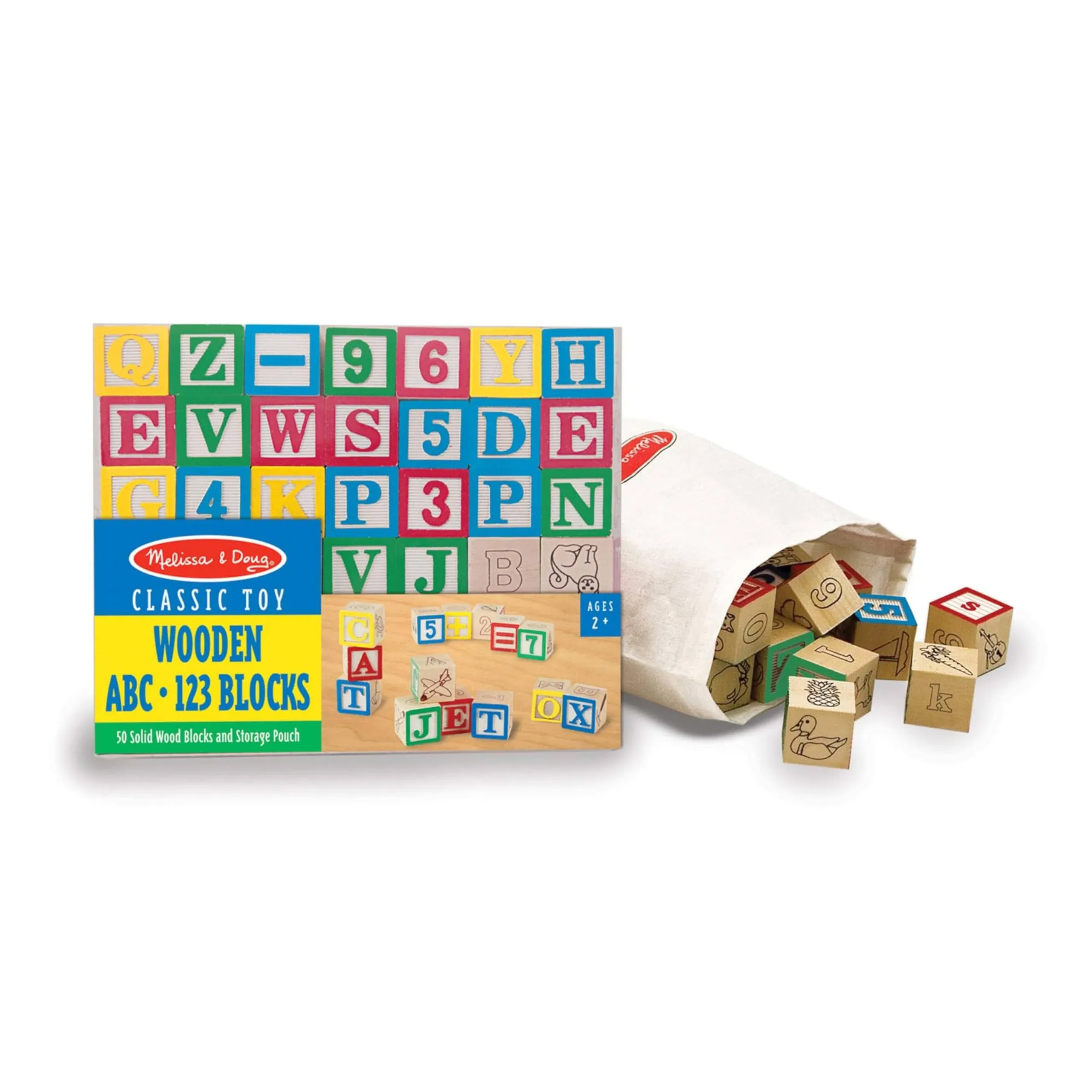 Melissa & Doug Classic Toy, ABC, 123 Blocks