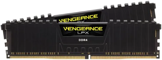 Corsair Vengeance LPX 8GB (1 x 8GB) DDR4 DRAM 2400MHz C16 (PC4-19200) Memory Kit - , Vengeance LPX Black