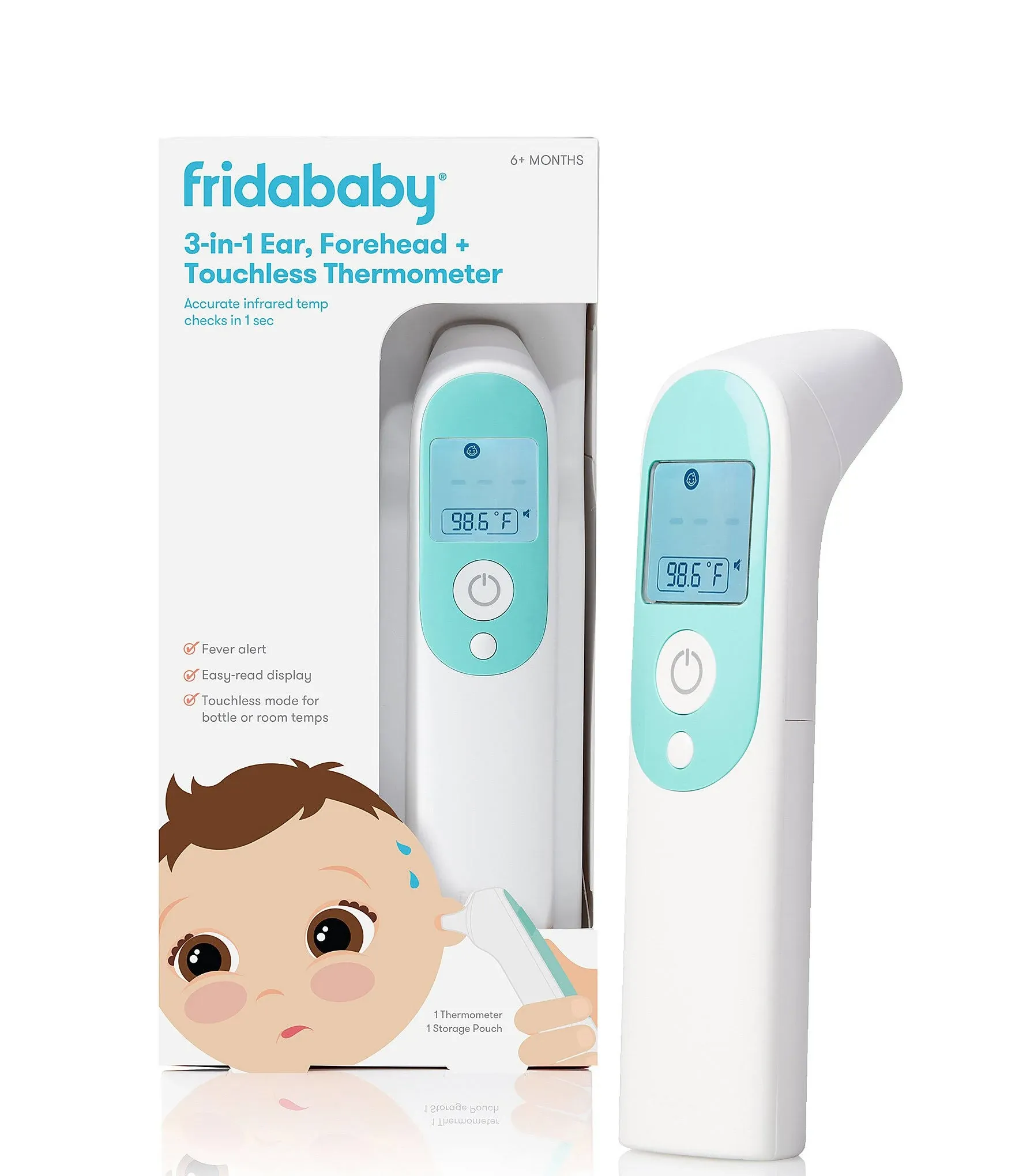 Frida Baby Infrared Digital 3-in-1 Ear & Temporal Thermometer