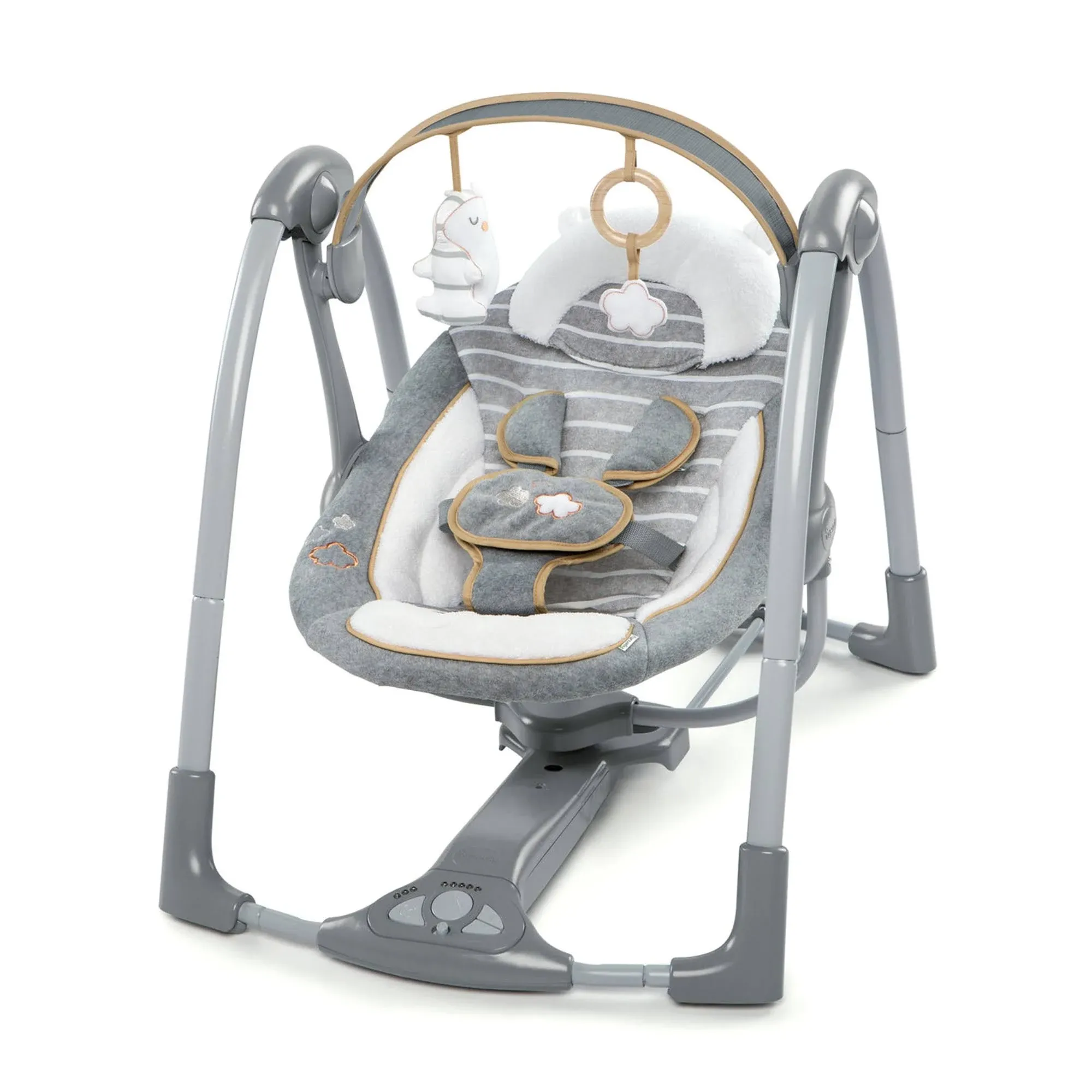 Ingenuity Boutique Collection Swing 'N Go Portable Swing - Bella Teddy