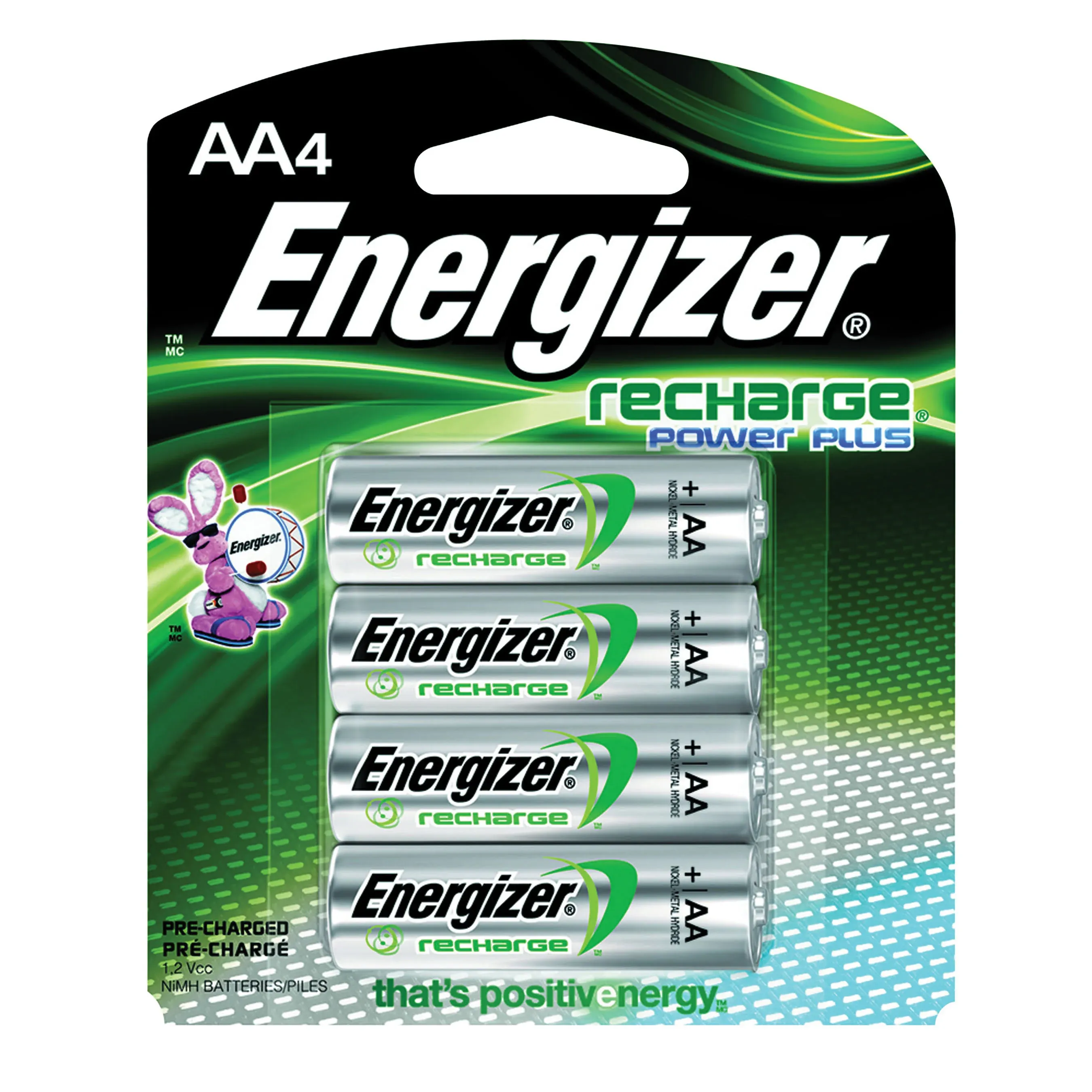 Energizer Rechargeable Batteries, AA - 8 pack