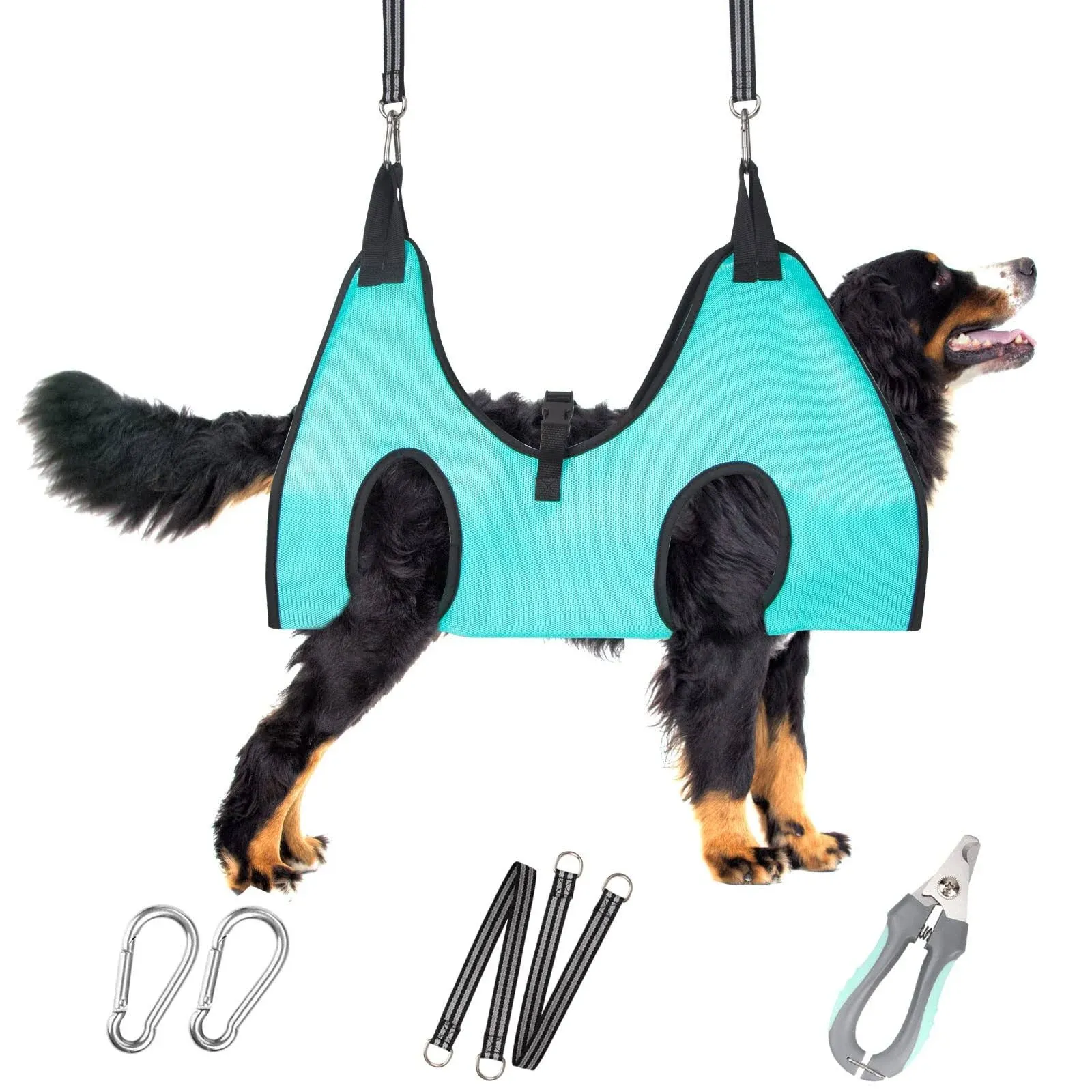 Dog Grooming Hammock - Upgrade Pet Grooming Harness for Nail Trimming (XXL 120lb), Dog Sling for Nail Clipping, Dog Hanging Holder Hanger for Cutting Nail with Nail Clippers