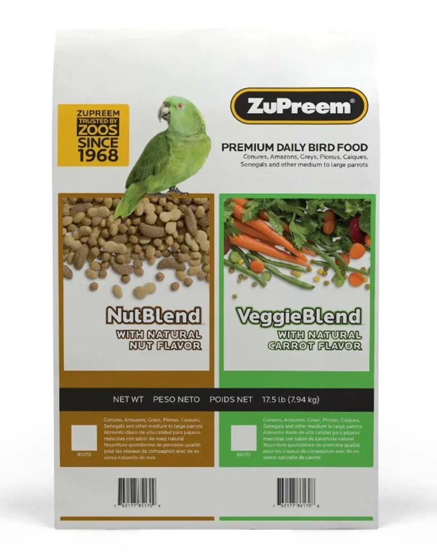 Zupreem VeggieBlend Flavor Bird Food (Large | 17.5lb)