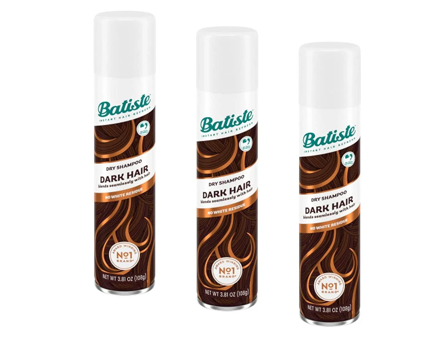 Batiste Dry Shampoo, Dark & Deep Brown 6.73 oz (Pack of 3) PPAX1413945