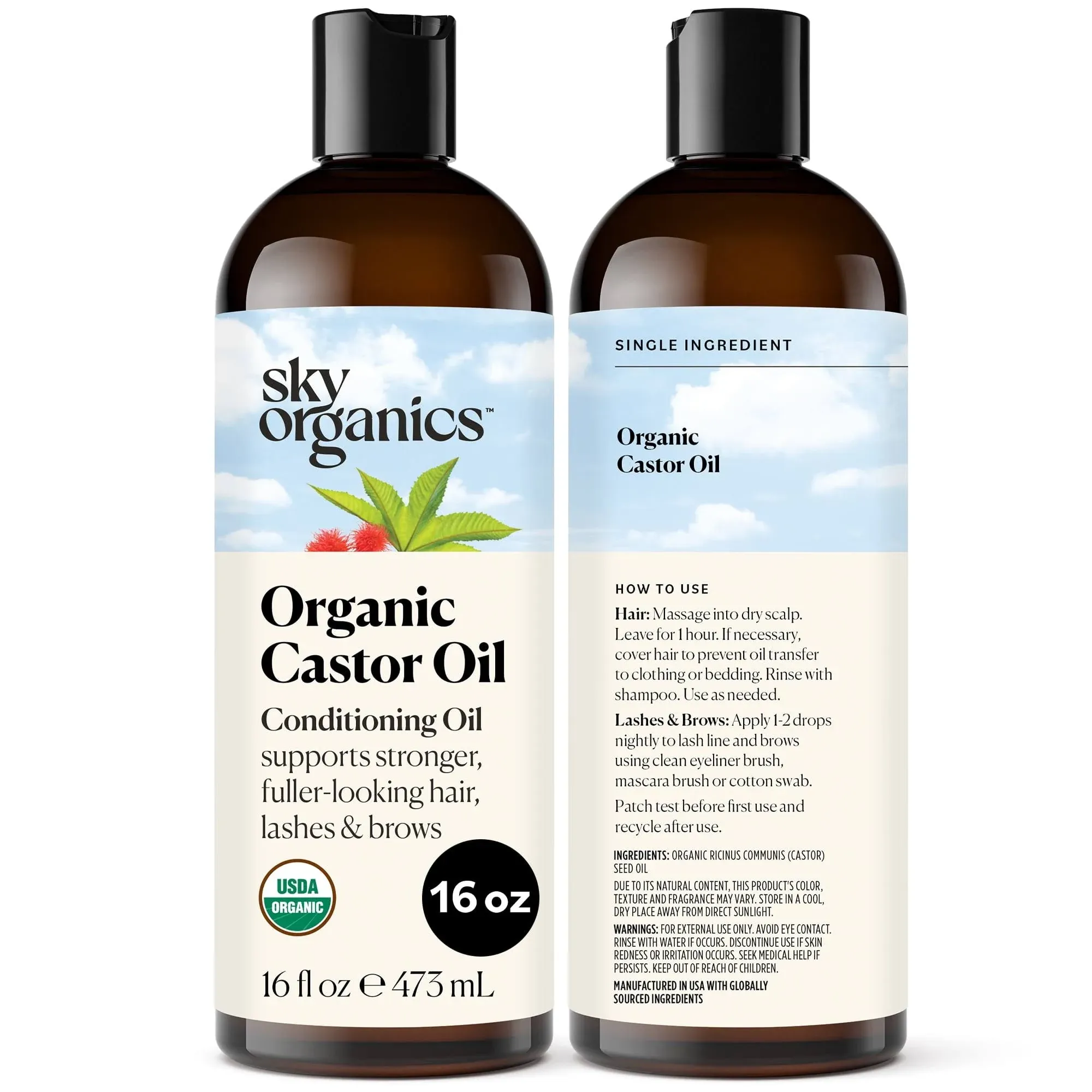 Sky Organics, Organic Castor Oil