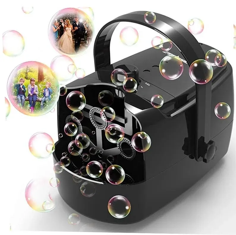 Bubble Machine Durable Automatic Bubble Blower, 5000+ Bubbles per Minute Bubbles for Kids Toddlers Bubble Maker Operated