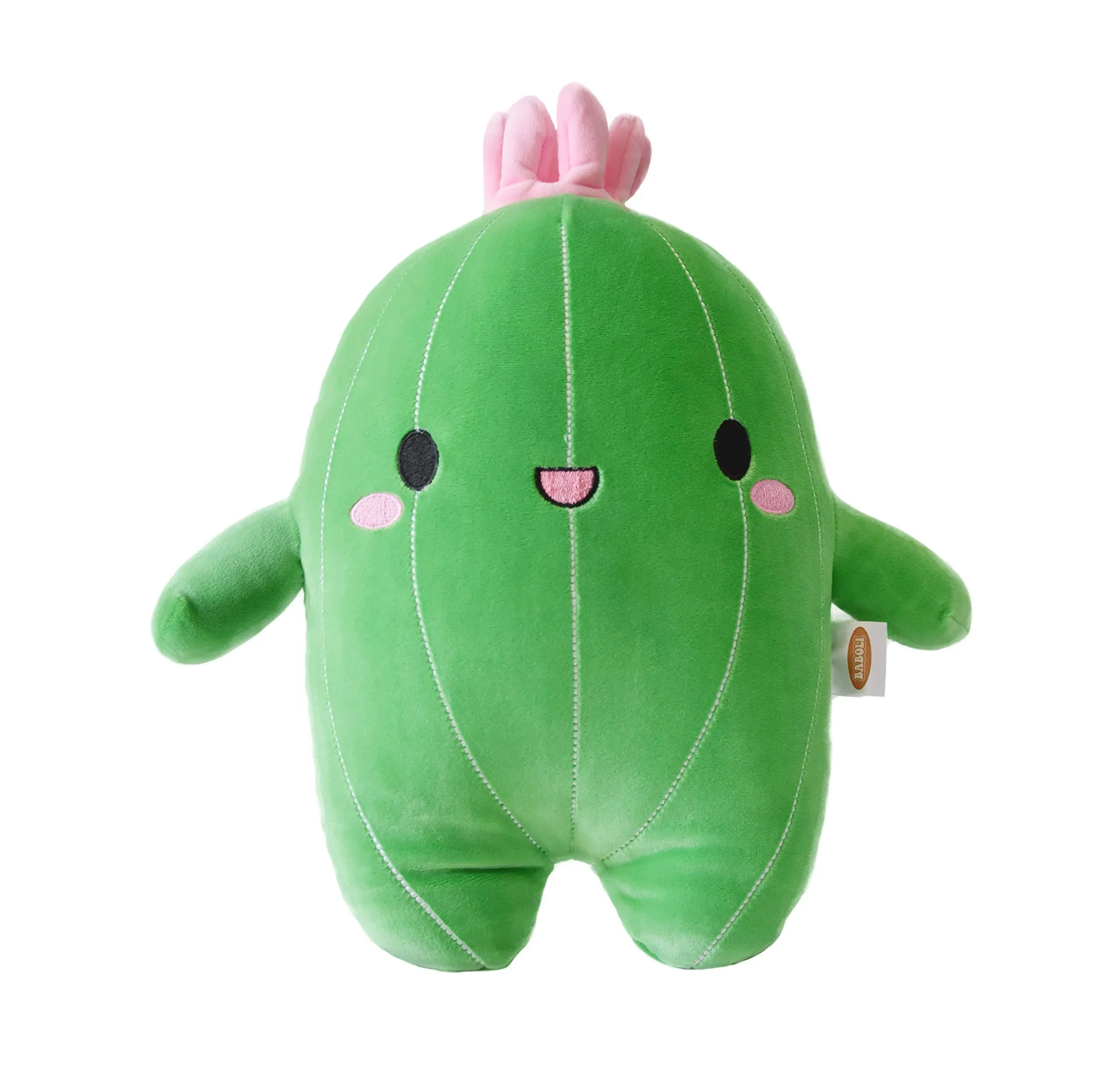 Cuddly Cactus Stuffed Plant Animal with Smile Face and Pink Antenna Honey Cacti ...