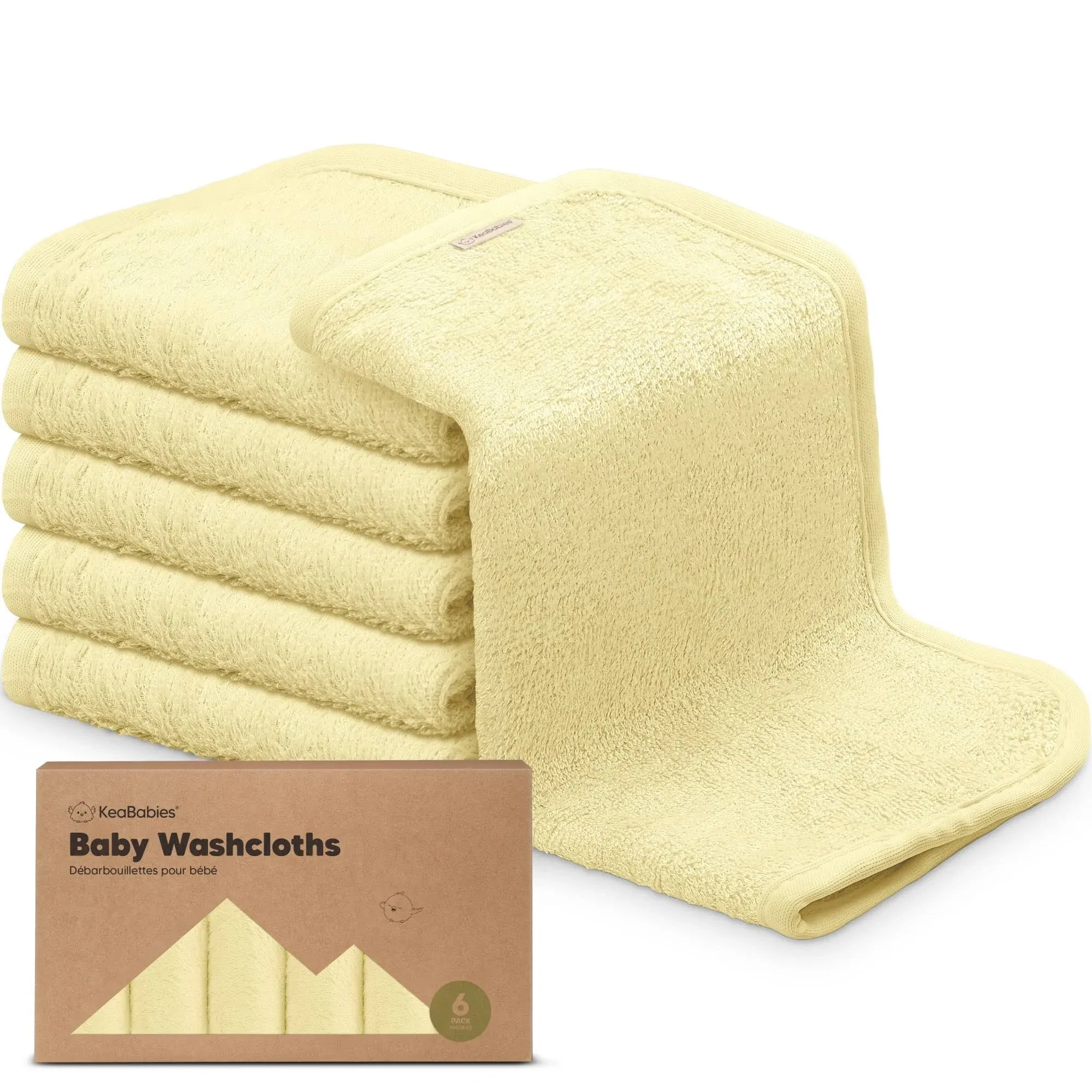 KeaBabies Deluxe Baby Washcloths