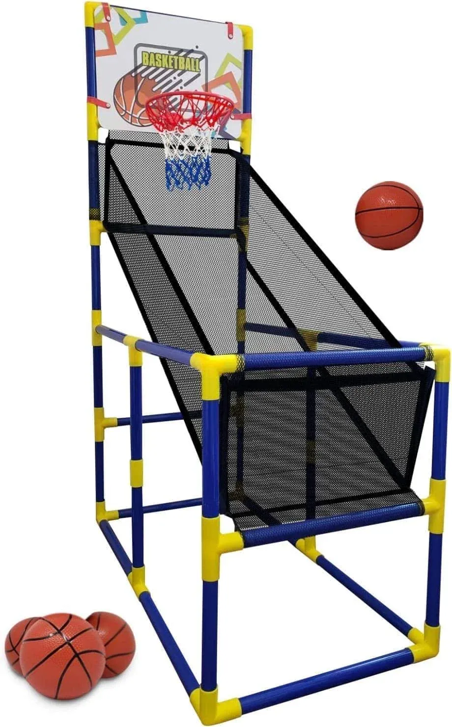 Kids Basketball Hoop Arcade Game, with 4 Balls  Mini Indoor Toy Basketball Hoop