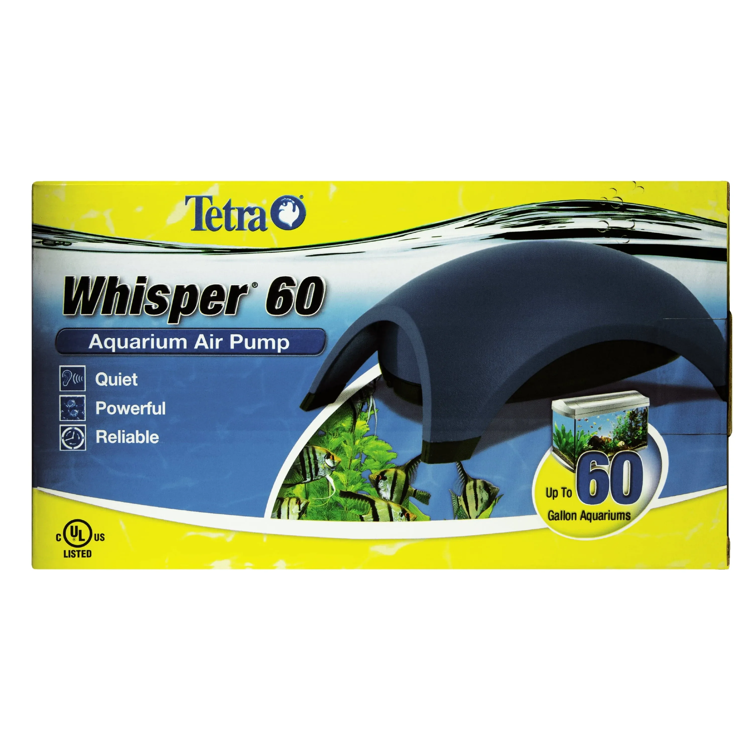 60 Gallons Tetra Whisper Aquarium Air Pump (UL)