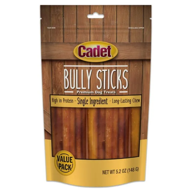 Cadet Bully Sticks Premium Dog Treats (6.5 oz, 15 ct)