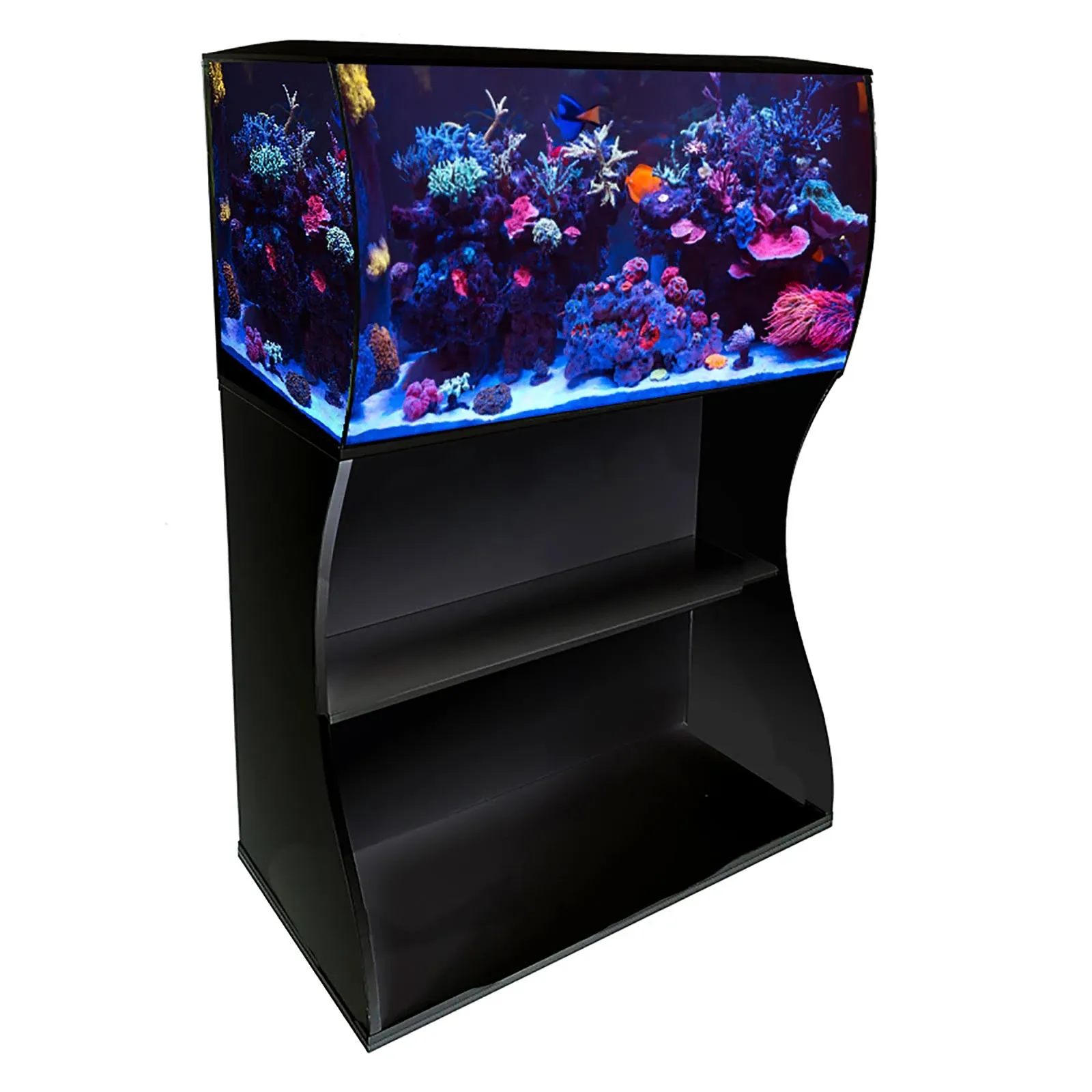 Fluval Flex Saltwater Aquarium Kit 32.5 Gallon Black