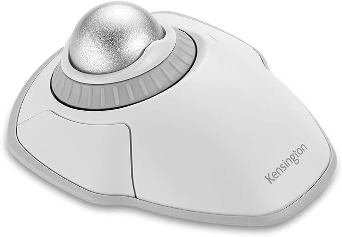 Kensington Orbit Wireless Trackball with Scroll Ring - White (K70991WW)