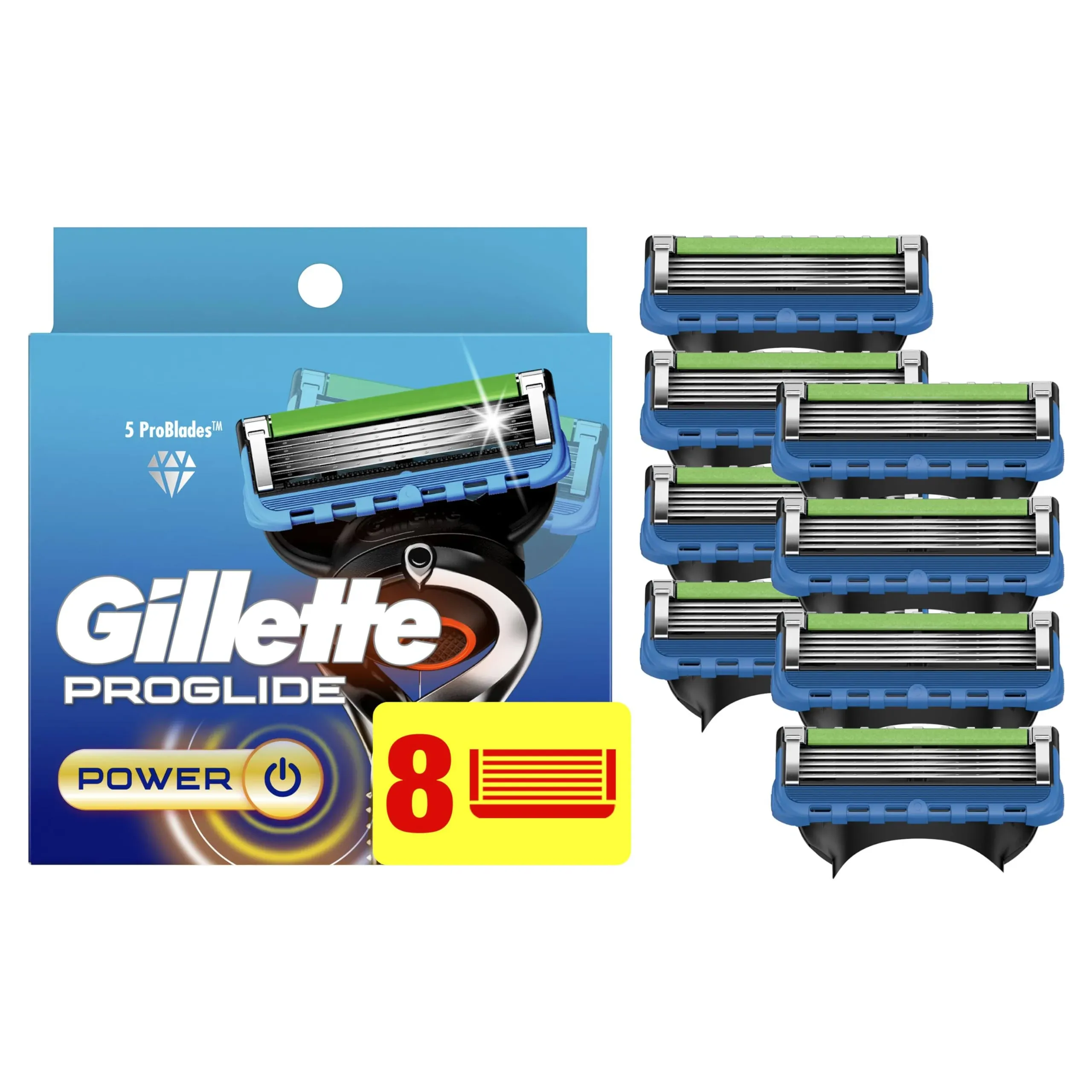 Gillette Fusion5 ProGlide Razor Cartridges 8 ct Pack