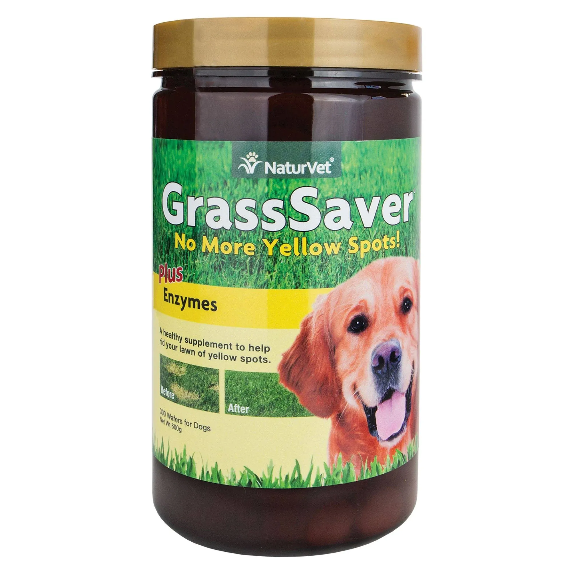 NaturVet GrassSaver - 300 Wafers - for Dogs