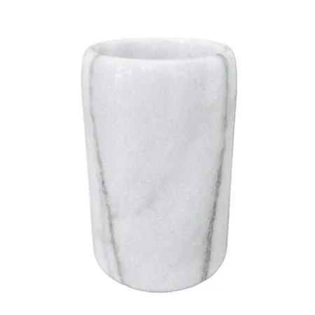 Hapton House White Natural Marble Pen Holder - Pencil Holder - Makeup Brush ...