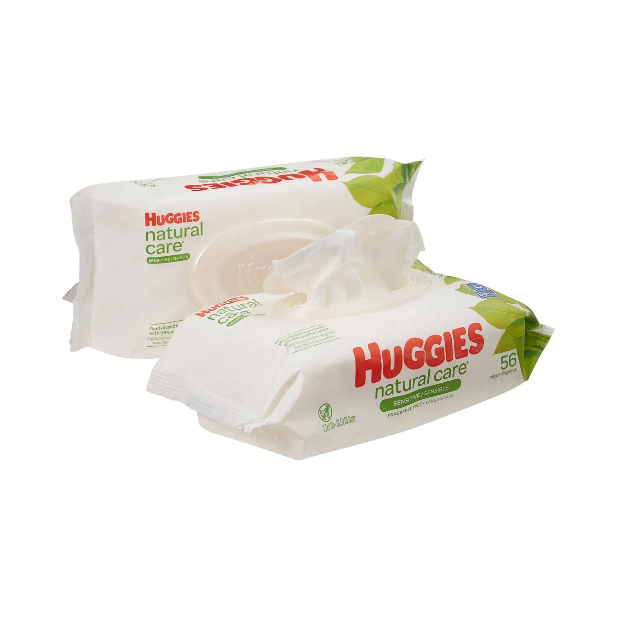 Huggies Natural Care Wipes, Fragrance Free, Soft Pack - 56 count