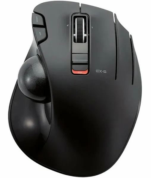 Elecom Wireless Mouse trackball 6 button black M-XT3DRBK