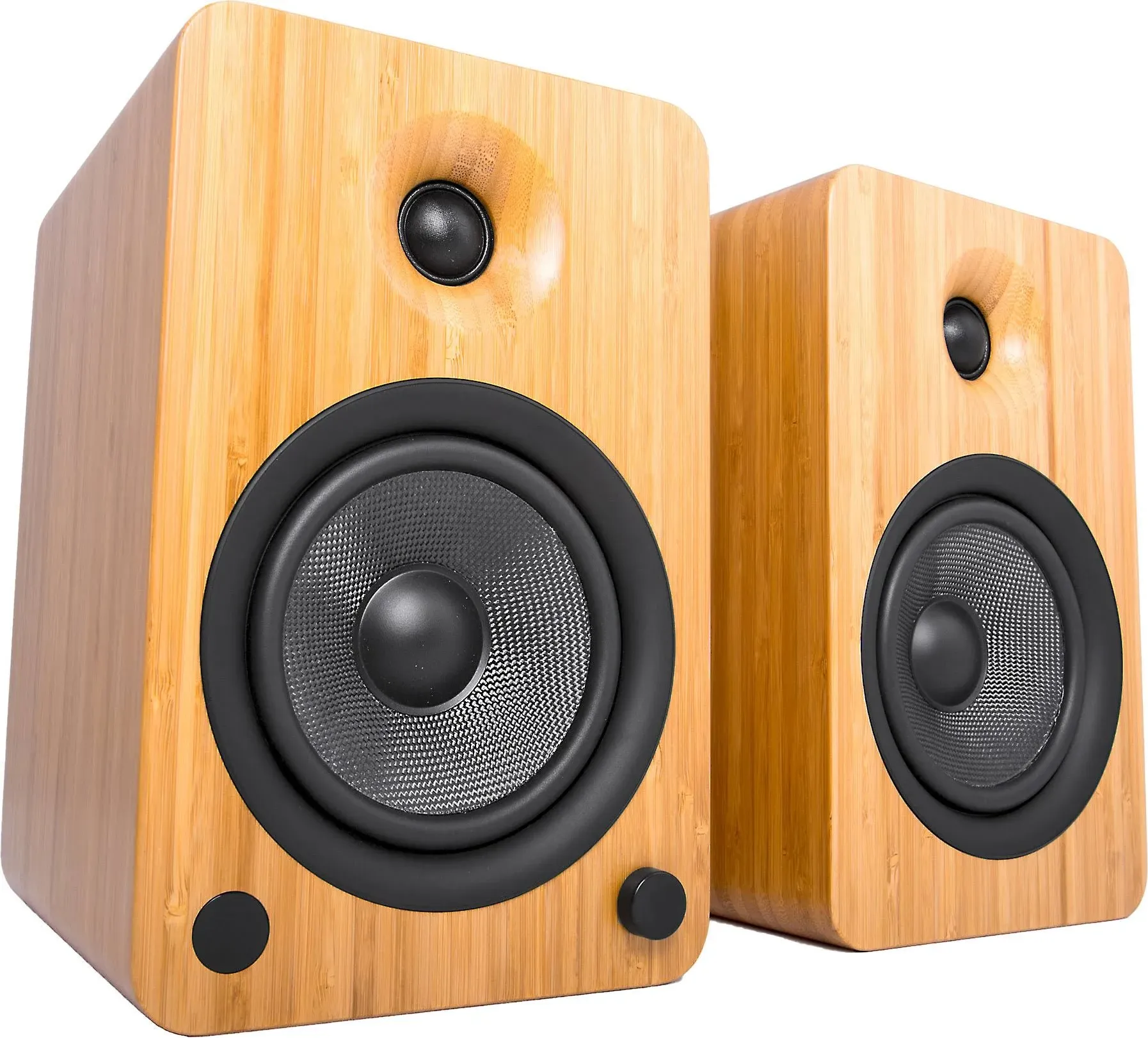 Kanto YU6 Powered Speakers with Bluetooth Bamboo