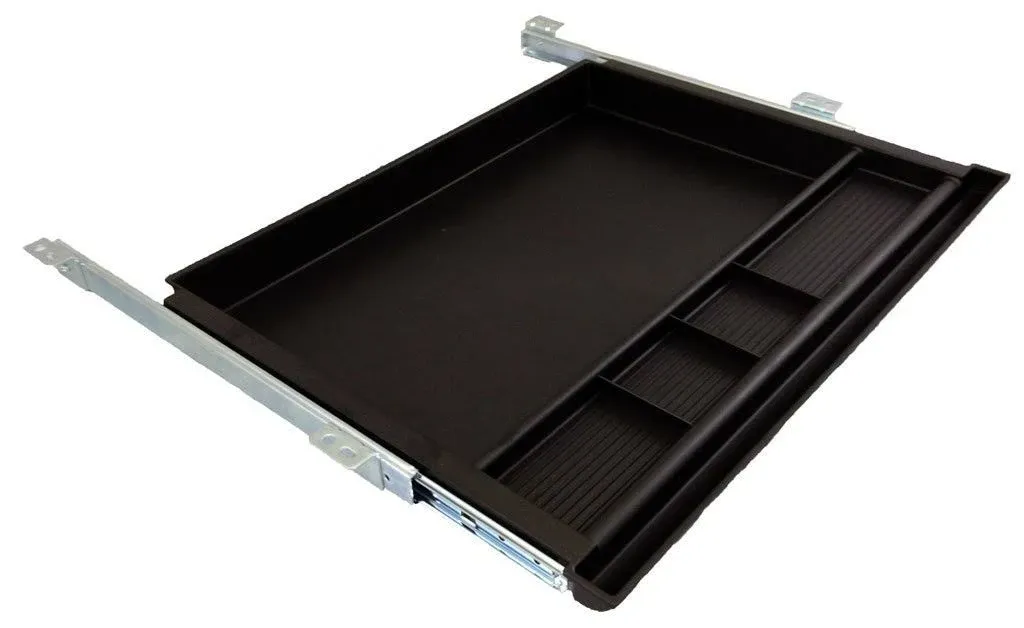 Pencil Drawer by NYCCO Underdesk Drawer 23 inch Wide - Ball-Bearing Slides - Black