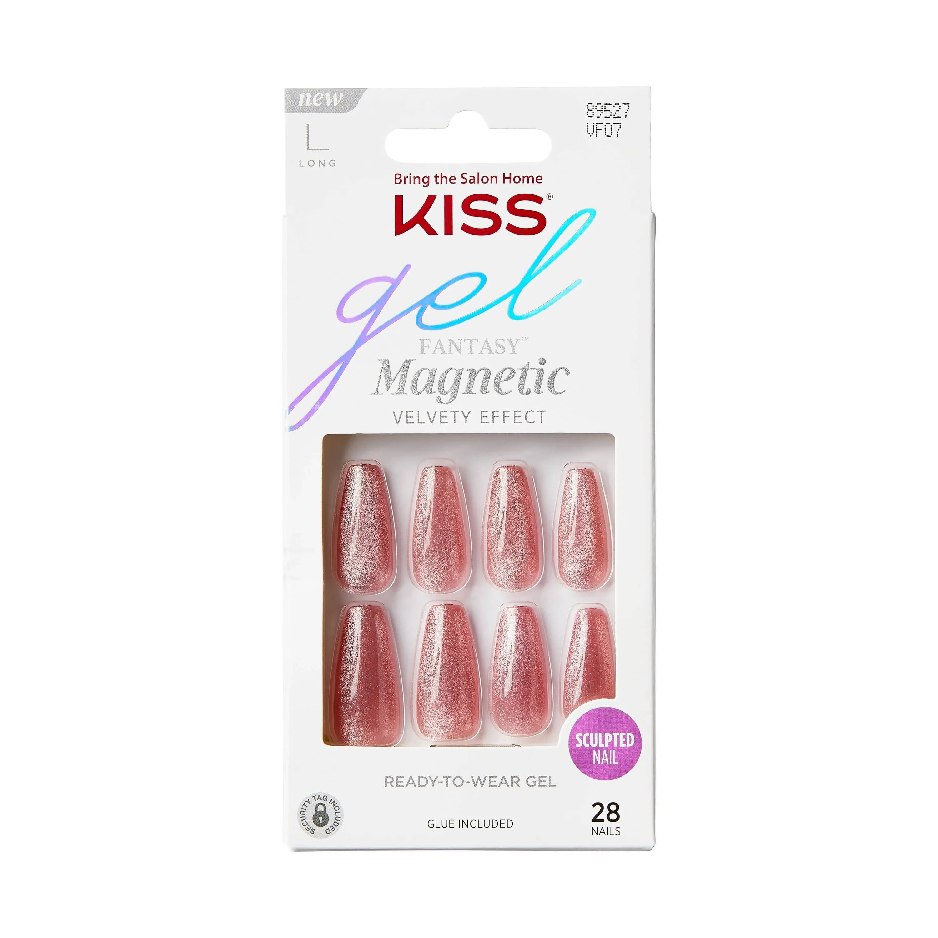 Kiss Gel Fantasy Magnetic Velvet Effect Nails 28 Nails