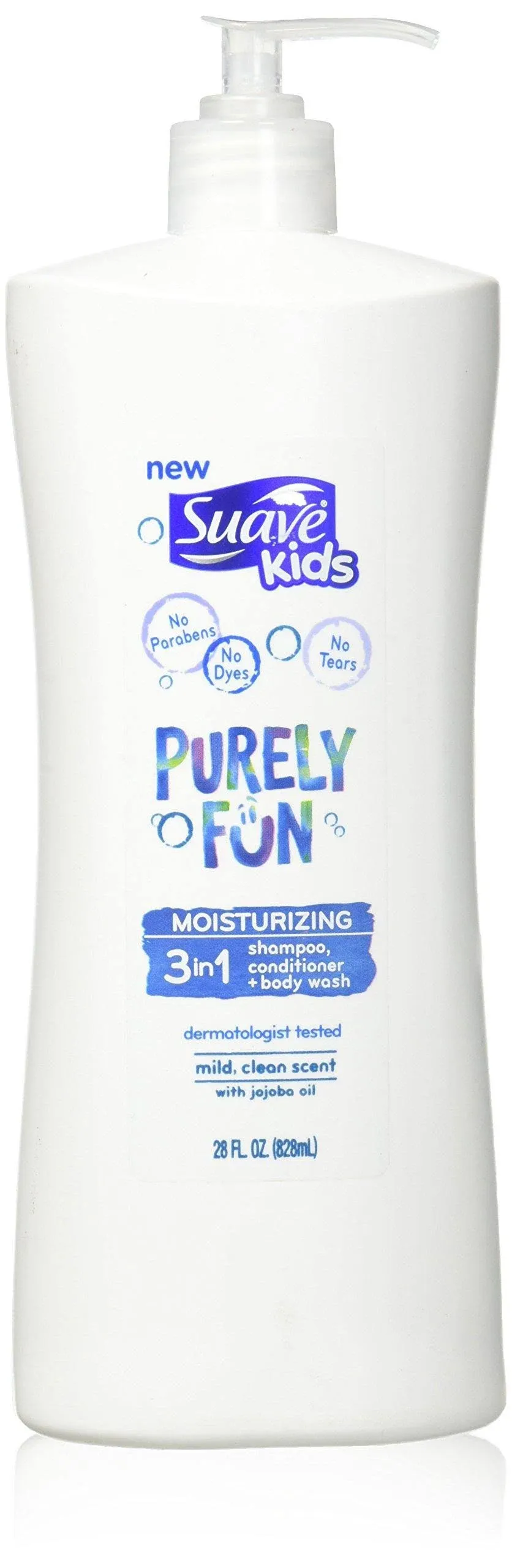 Suave Kids 3-in-1 Shampoo Conditioner & Body Wash - Purely Fun 28 fl oz