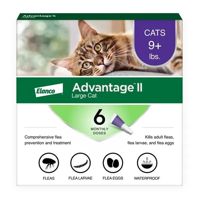 Advantage II Flea Control Large Cat (for Cats Over 9 lbs.) - 2 Month