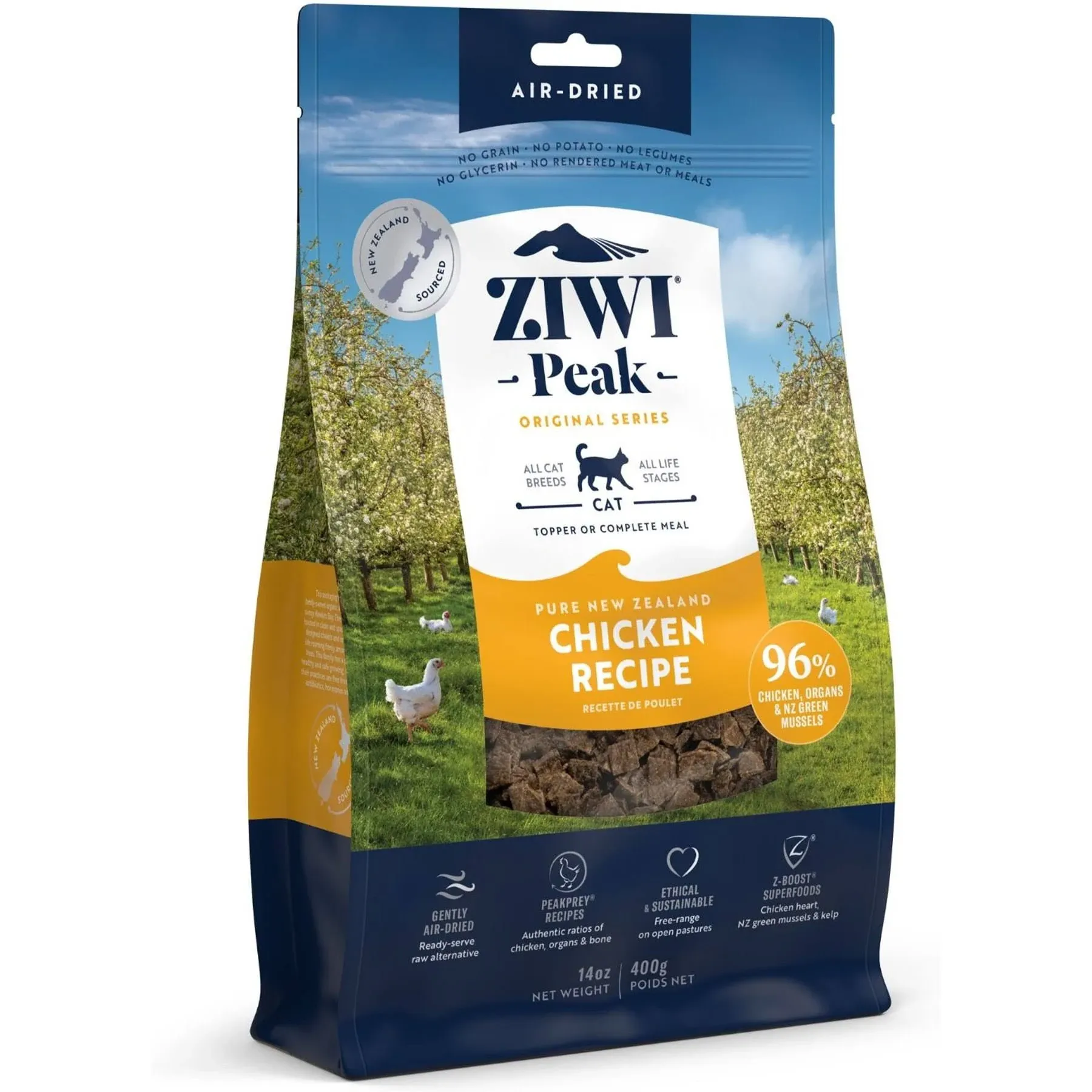 Ziwi Peak Air-Dried Cat Food Chicken - 14 oz