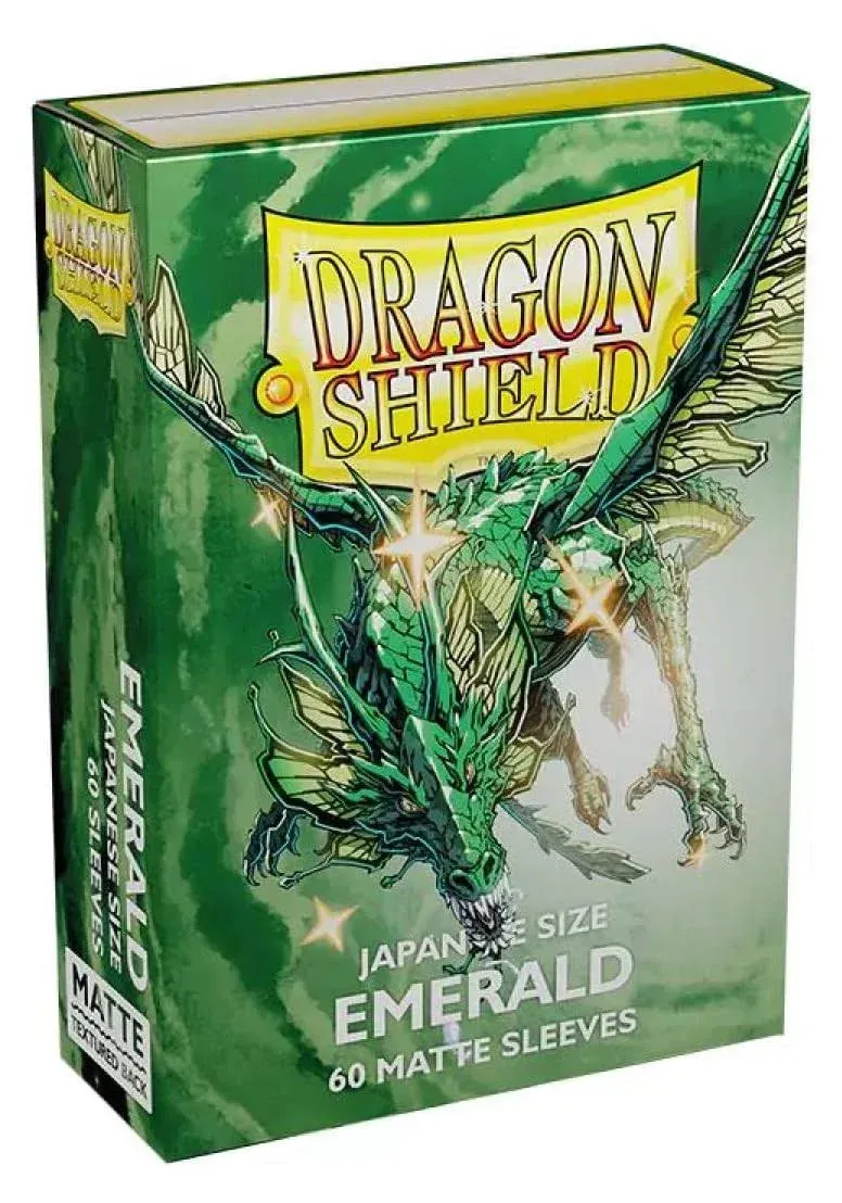 Dragon Shield 60 Count Sleeves Japanese Matte Emerald