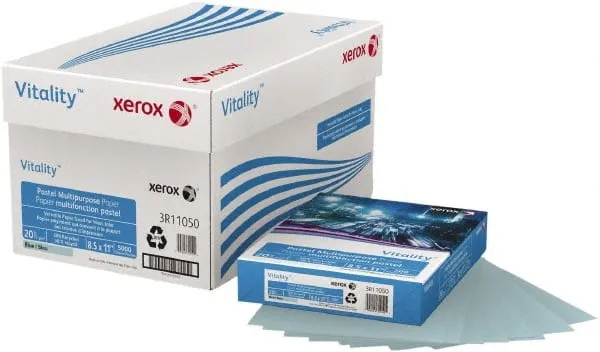 Xerox Vitality Pastel Multipurpose Paper, Blue - 500 Sheets