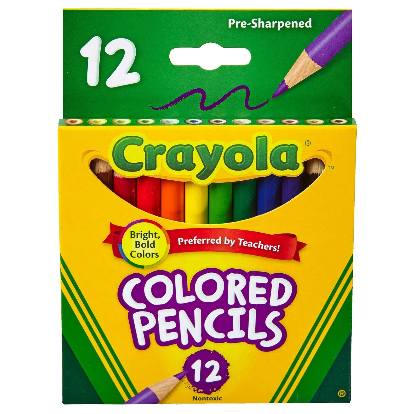 Crayola Colored Pencil 12 Short Set